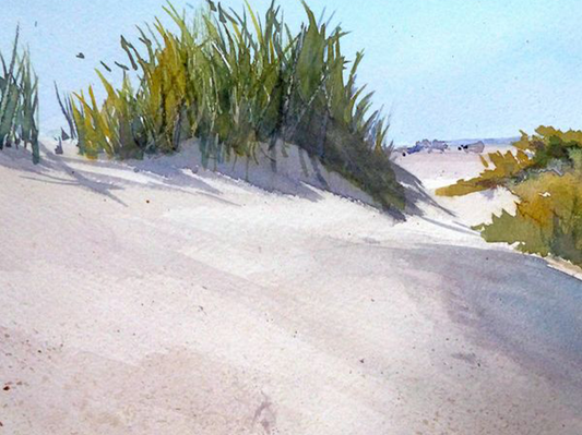 How To Paint Dunes with Schmincke AQUA DROP Liquid Watercolour