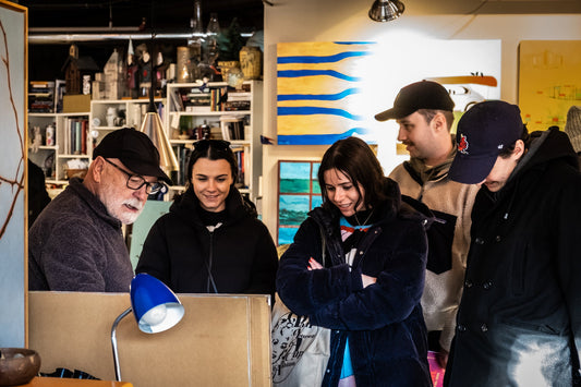 Visiting an Artists' Studio during the Eastside Culture Crawl
