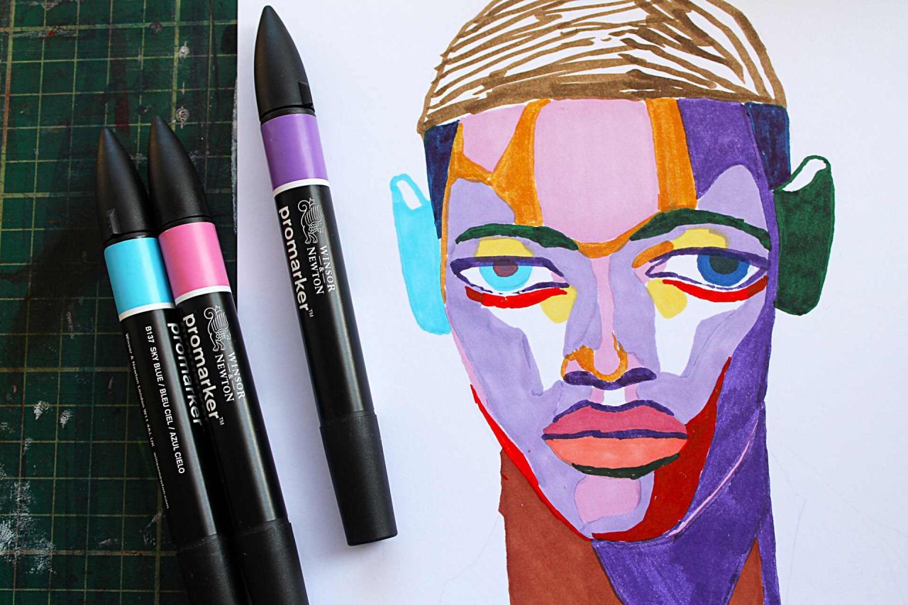 Using ProMarkers for Fine Art Paint Effects