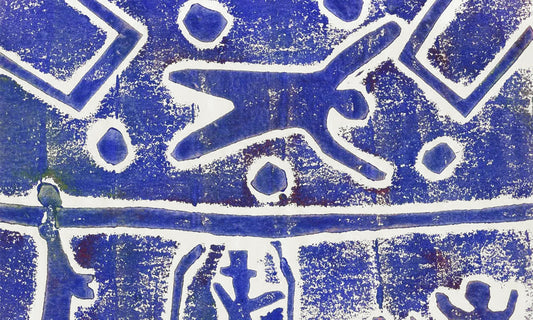 An example block print made with cardboard and chroma