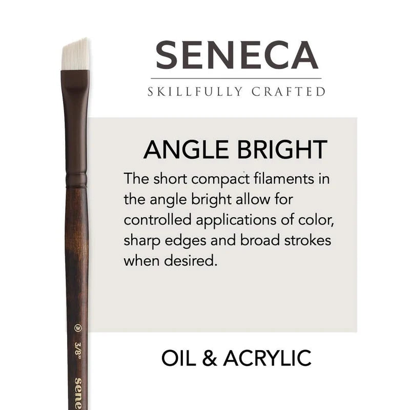 Willow Wolfe Seneca Oil & Acrylic Brushes - Angle Shader