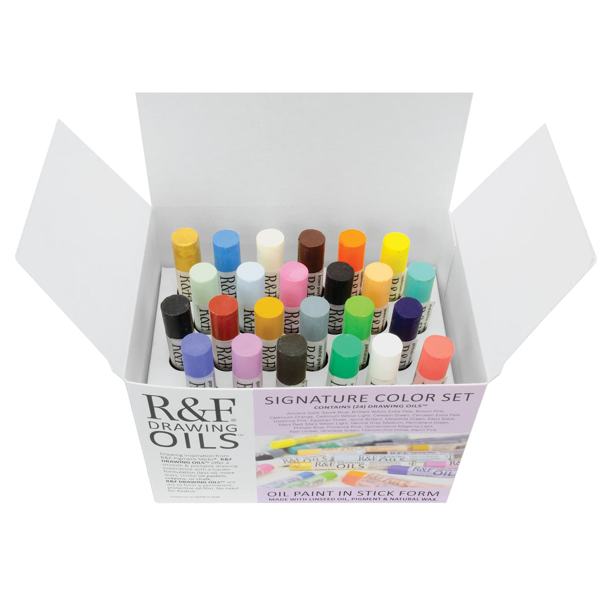 R&F Drawing Oil Signature Color Set of 24