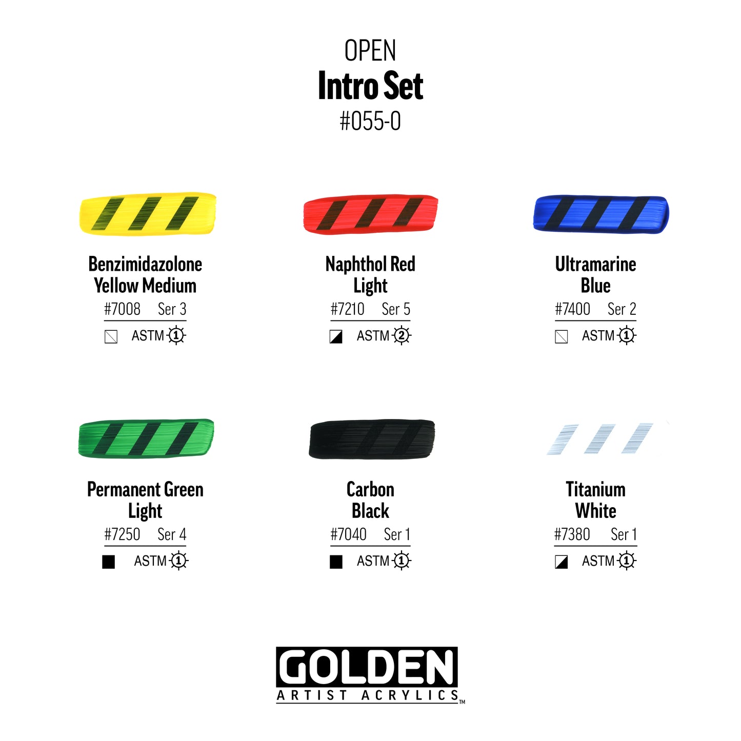 GOLDEN OPEN Acrylics Intro Set