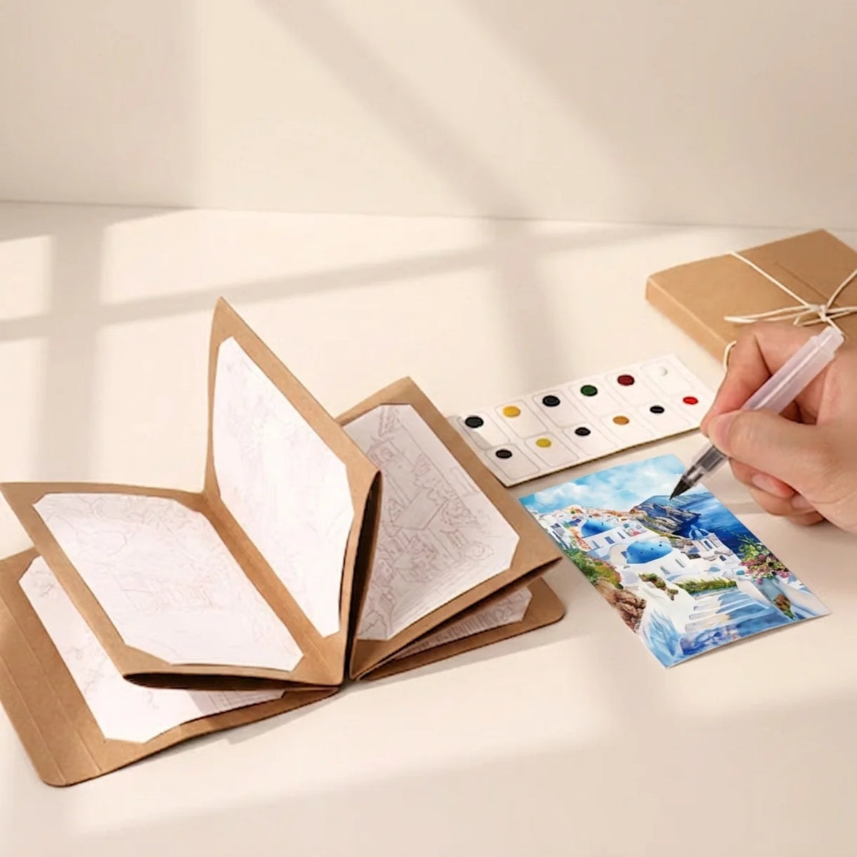 Nobel Watercolor Painting Cards Kit - European Travel Logs