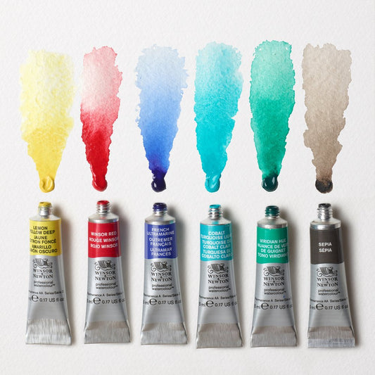 Winsor & Newton Professional Watercolour Urban Sketching Colour Tube Set of 6