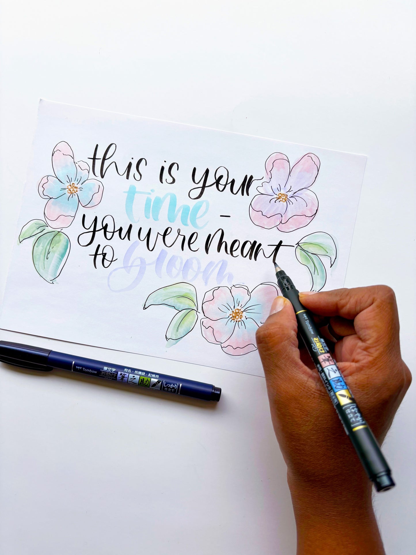 Affirmation Cards: Florals & Lettering with Carola Sallis