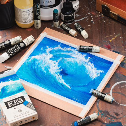 Discover Sennelier Oil Sticks with Yves-Marie Salanson