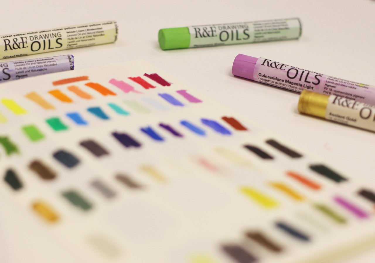 R&F Pigment Stick® and Drawing Oils™ with Dietlind Vander Schaaf