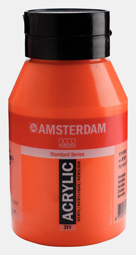 Amsterdam Acrylic Vermillion (Special Order) Size 1L