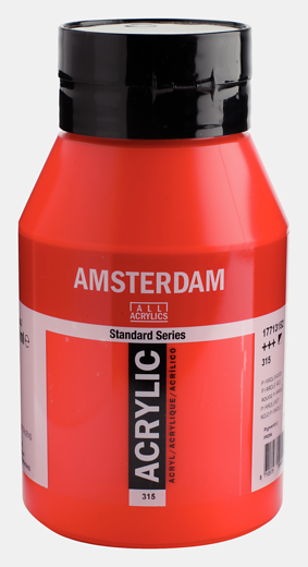 Amsterdam Acrylic Pyrrole Red (Special Order) Size 1L