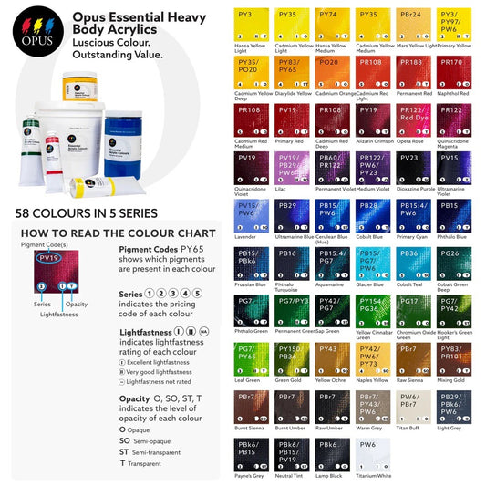 Explore Opus Acrylic Essentials at Opus in the UBC Bookstore!
