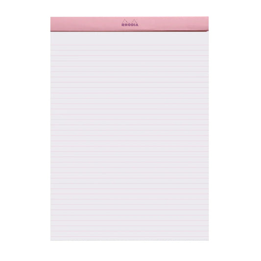 Rhodia No.18 Staplebound Lined Pad A4 - Pink