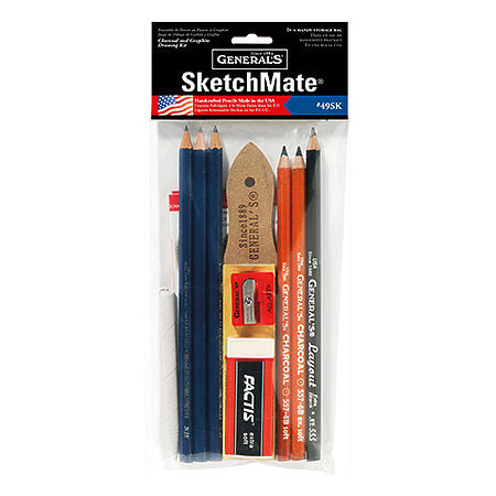 General's Sketchmate Charcoal & Graphite Drawing Kit