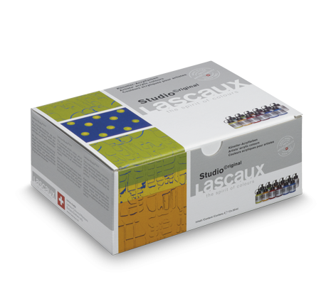 Lascaux Studio Acrylic Set of 12 x 30ml bottles