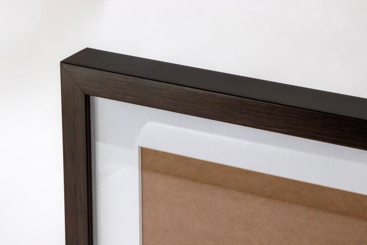 Opus Diploma Frame - 11" x14" Espresso Wood Frame with White Archival Mat (8.5" x 11" Window)