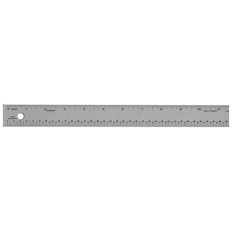 Alumicolor Aluminum Yardstick Ruler 36 in