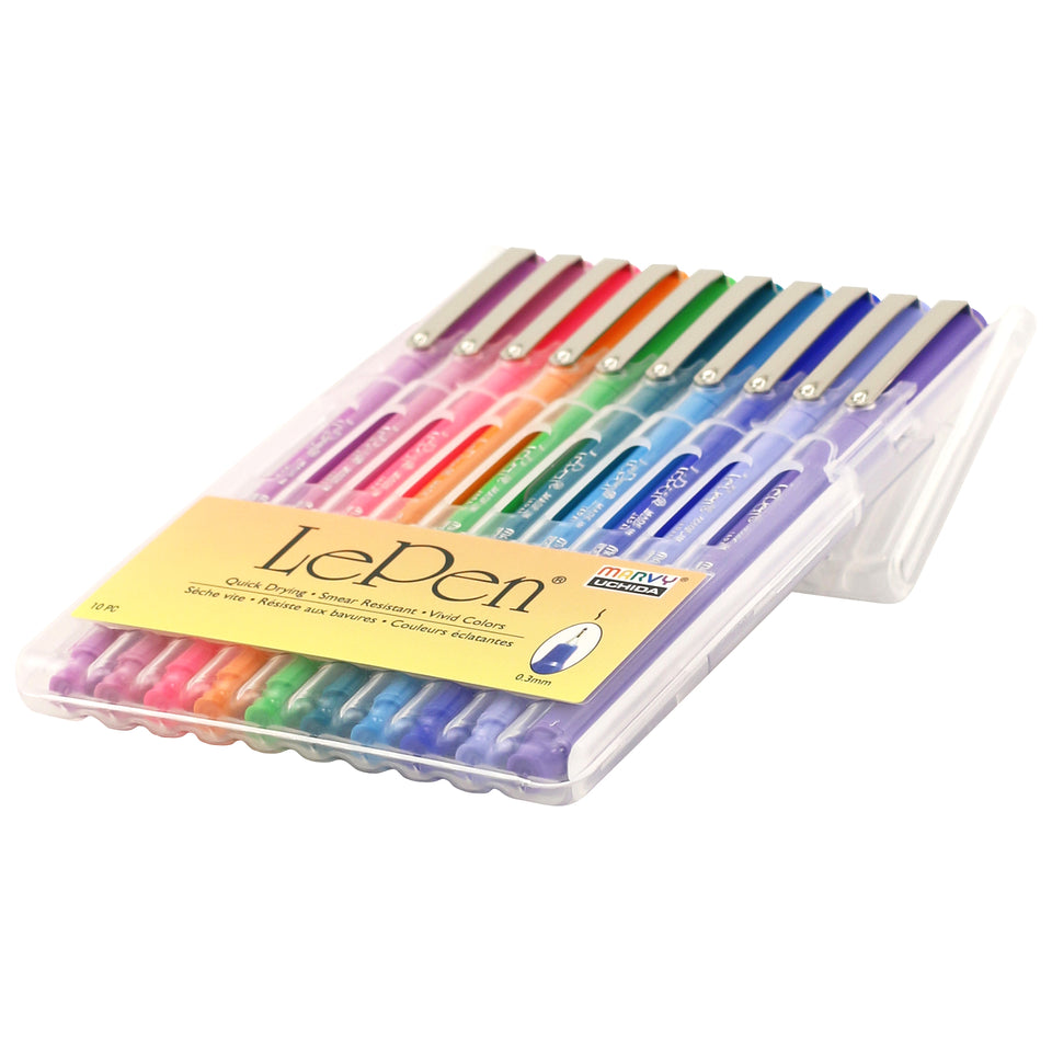 Marvy Uchida Le Pen 0.3mm Bright Set of 10