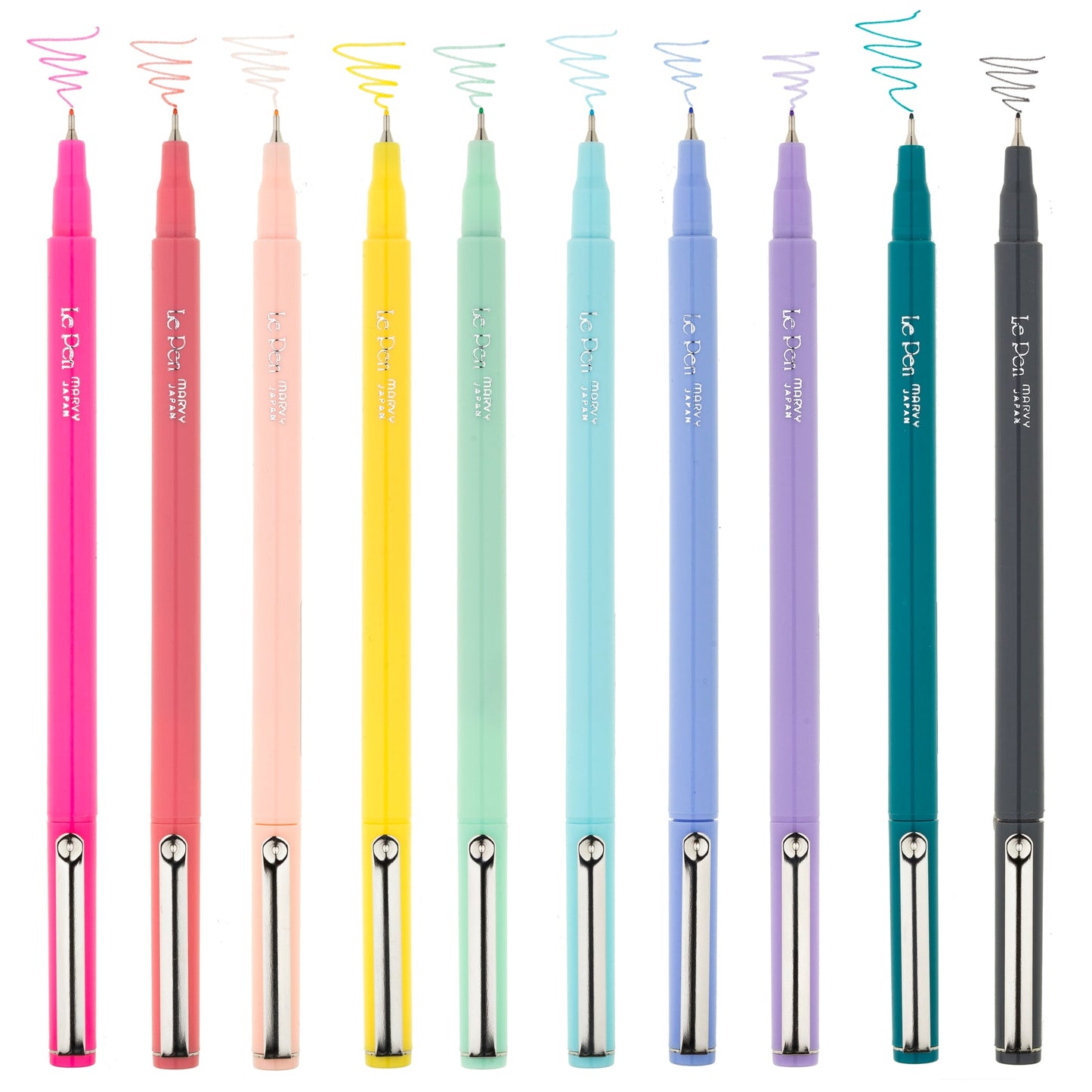 Marvy Uchida Le Pen 0.3mm Pastel Set of 10