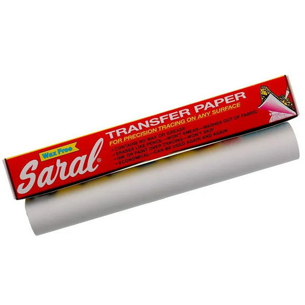 Saral Wax Free Transfer Paper Roll - White