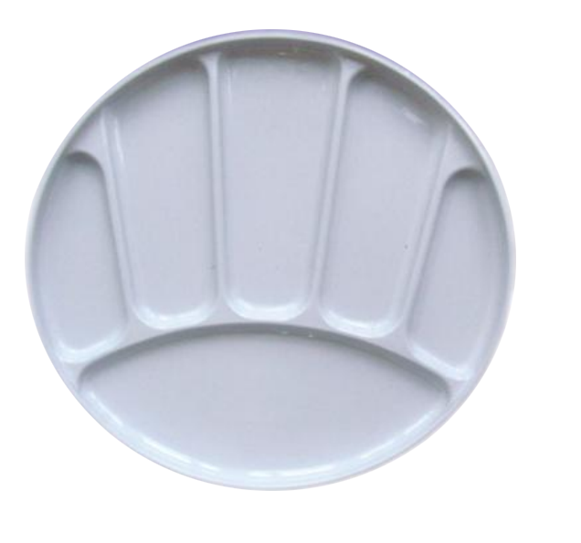 Steel Round Palette with 6 Wells