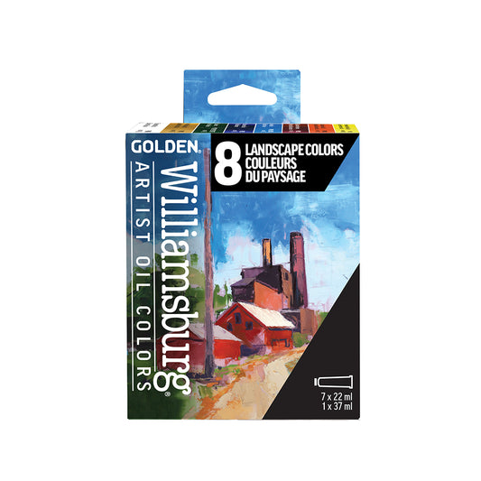 Williamsburg Oils - Landscape Colors Set of 7 x 22ml & 1 x 37ml