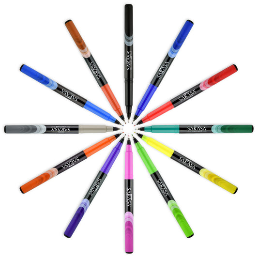 Zebra Sarasa - Porous Fineliner Set of 12