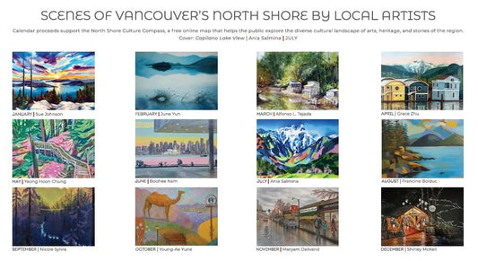 2027 You Are Here Calendar - supporting North Van Arts
