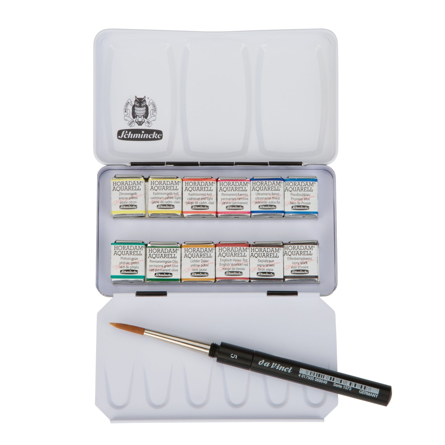 Schmincke HORADAM Watercolour Metal Set of 12 Half Pans
