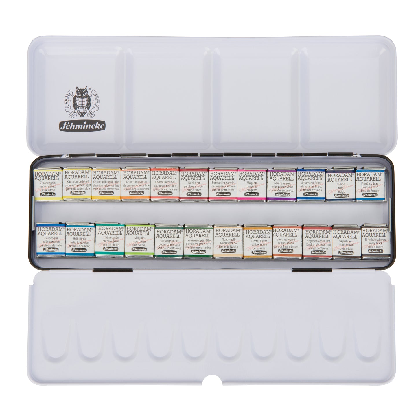 Schmincke HORADAM Watercolour Metal Set of 24 Half Pans