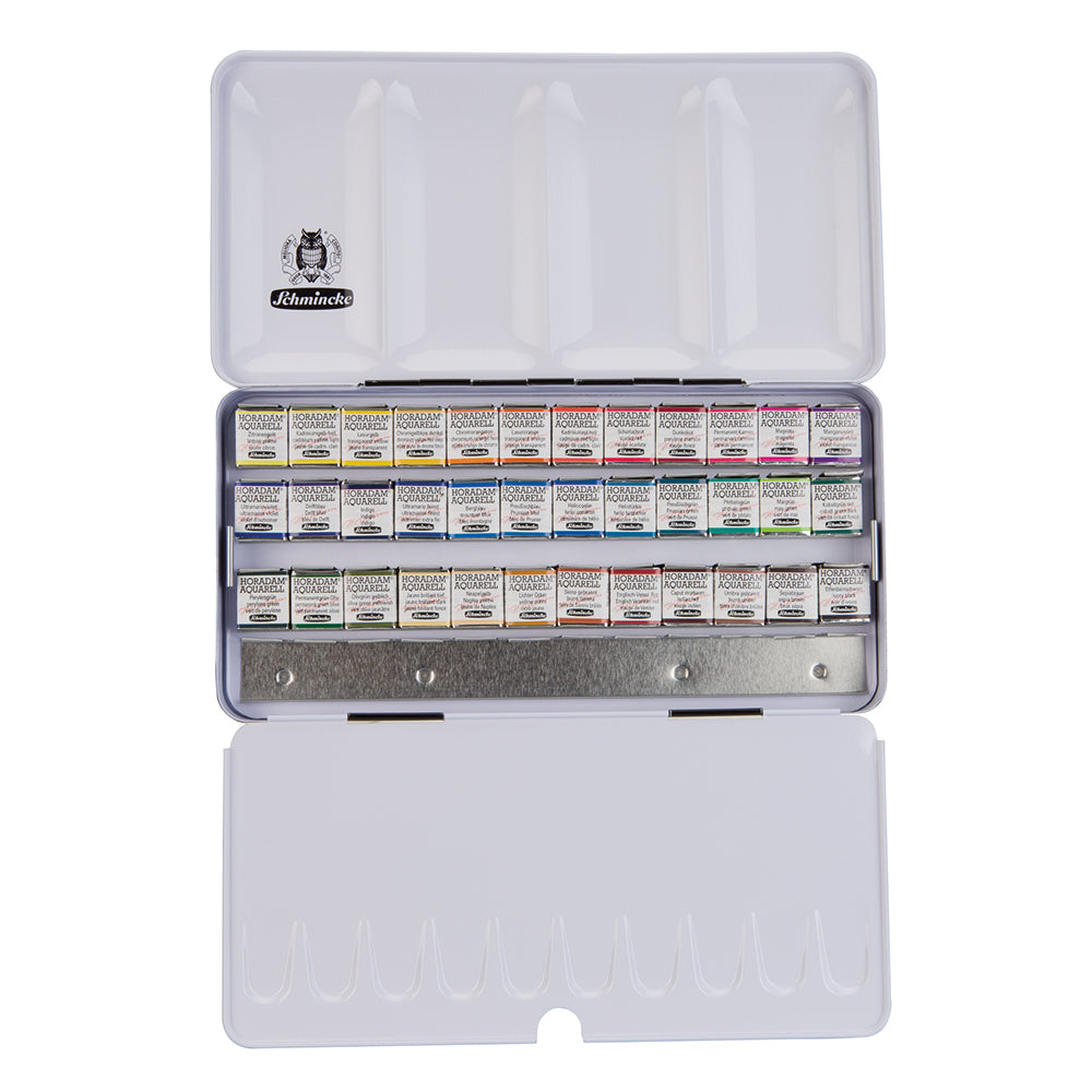 Schmincke HORADAM Watercolour Metal Set of 36 Half Pans