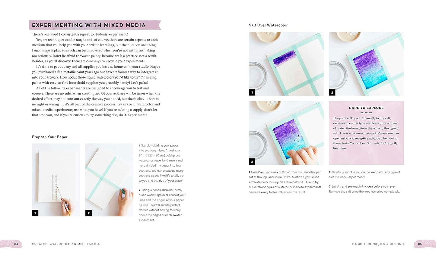 Creative Watercolor and Mixed Media: A Step-by-Step Guide to Achieving Stunning Effects by Ana Victoria Calderón