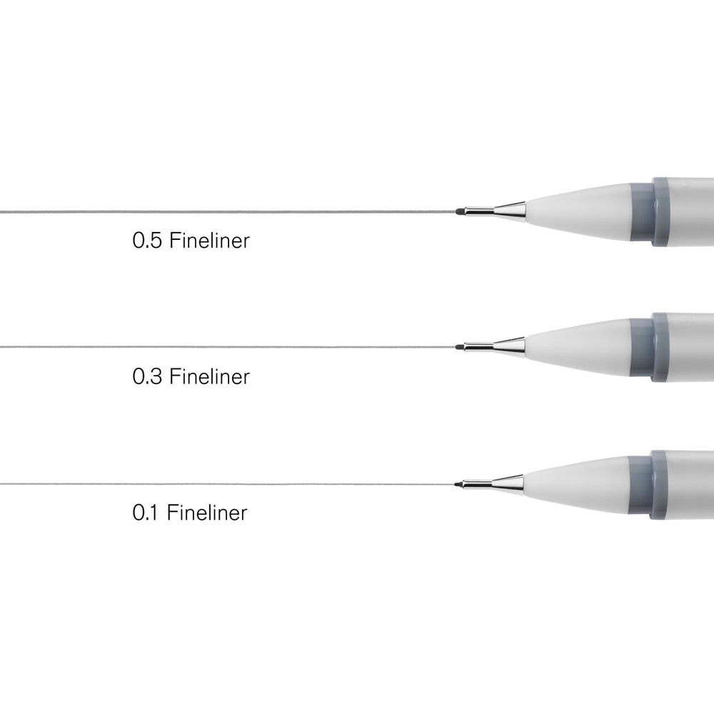 Winsor & Newton Fineliner Pens - Cool Grey