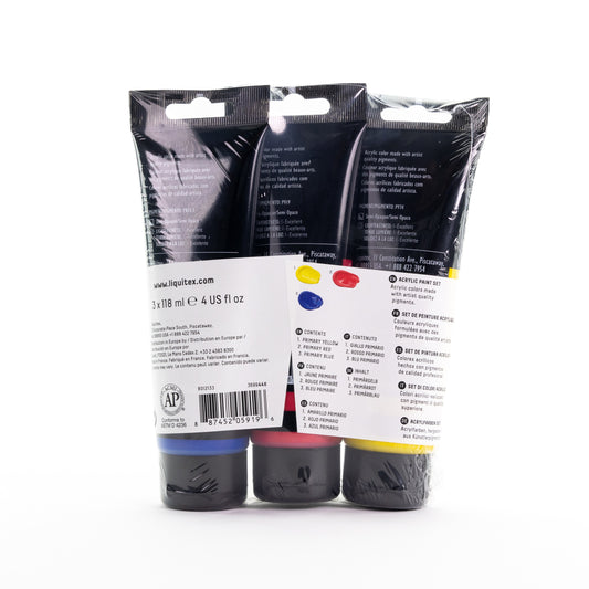 Liquitex BASICS Triple Pack - Primary