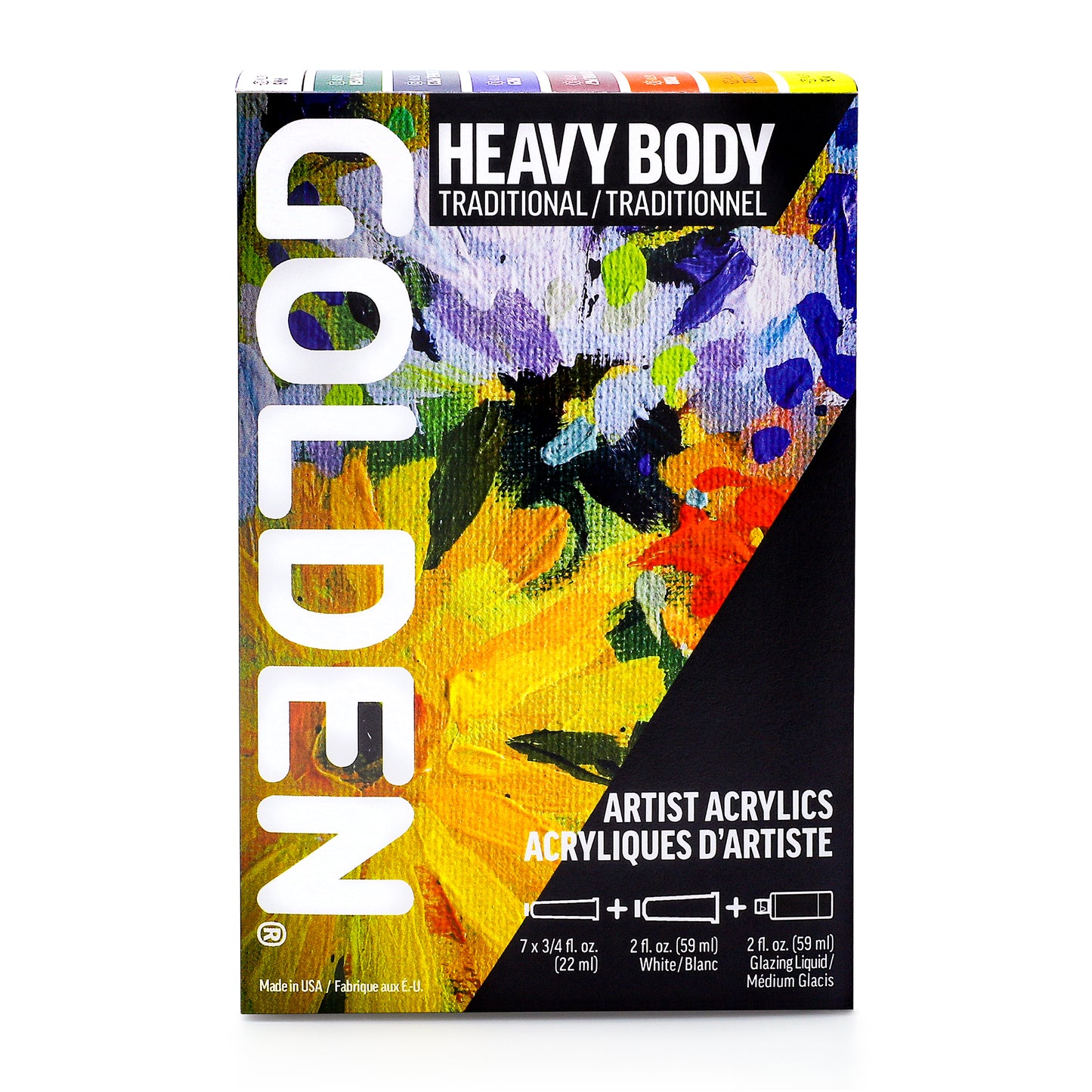 GOLDEN Heavy Body Acrylics Traditional Set