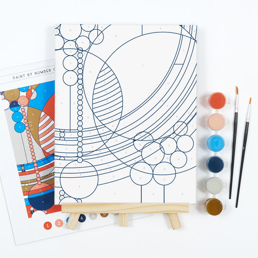 Frank Lloyd Wright March Balloons Paint-by-Number Kit
