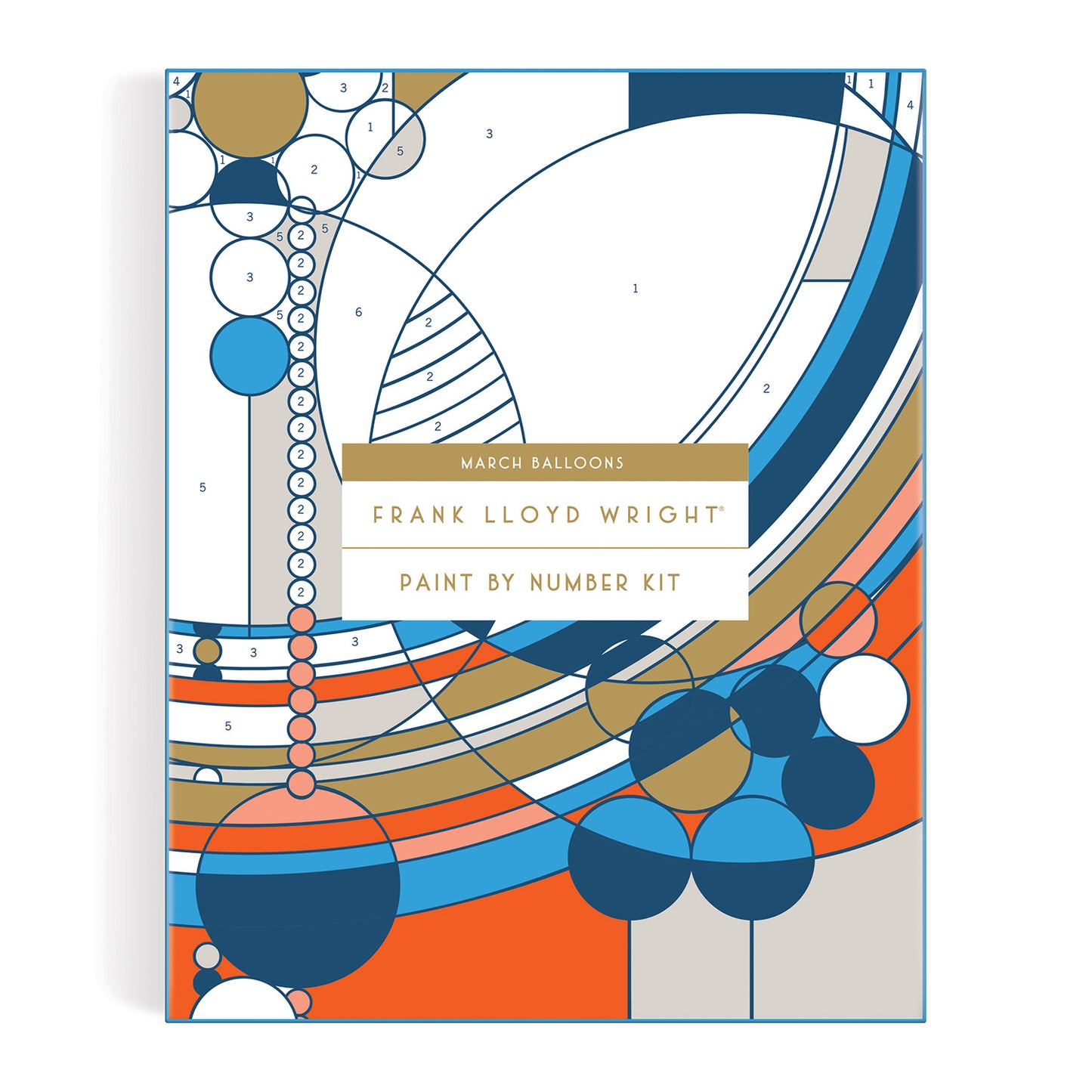 Frank Lloyd Wright March Balloons Paint-by-Number Kit
