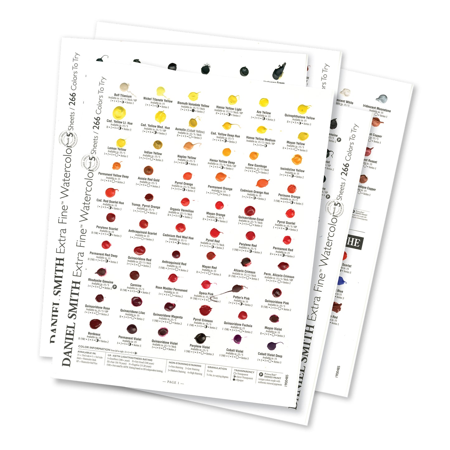 Daniel Smith Extra Fine Watercolor Dot Card - 266 Watercolour + 22 Gouache