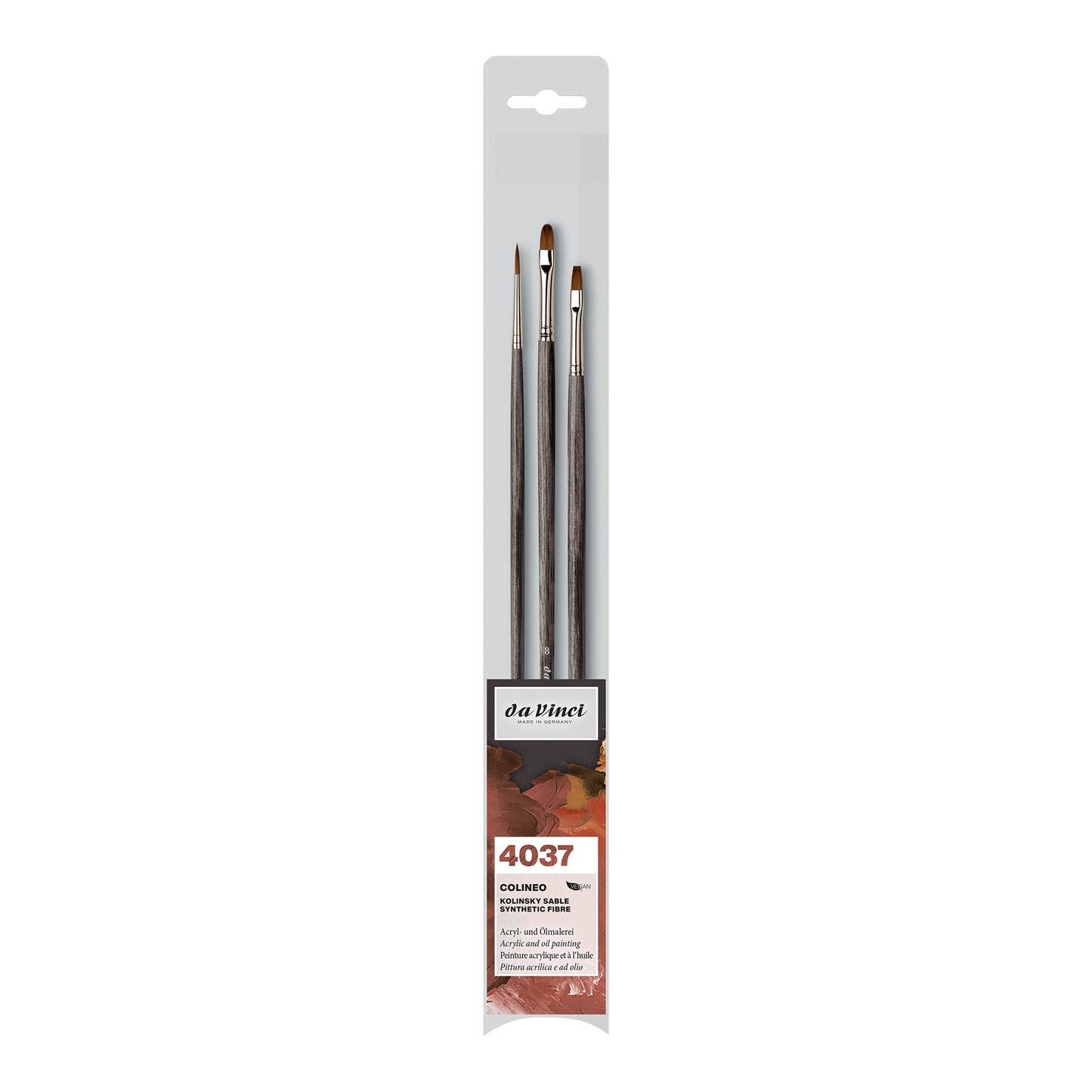 da Vinci COLINEO 4037 Acrylic and Oil Brushes Set of 3