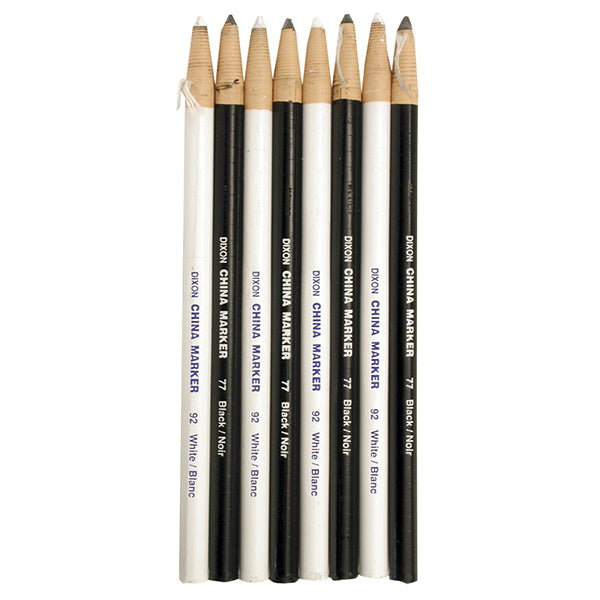 Amazon.com: Dixon China Marker, Black, Thin Lead, Dozen