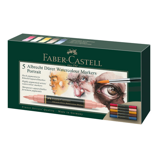 Albrecht Dürer Watercolor Markers Portrait - Set of 5