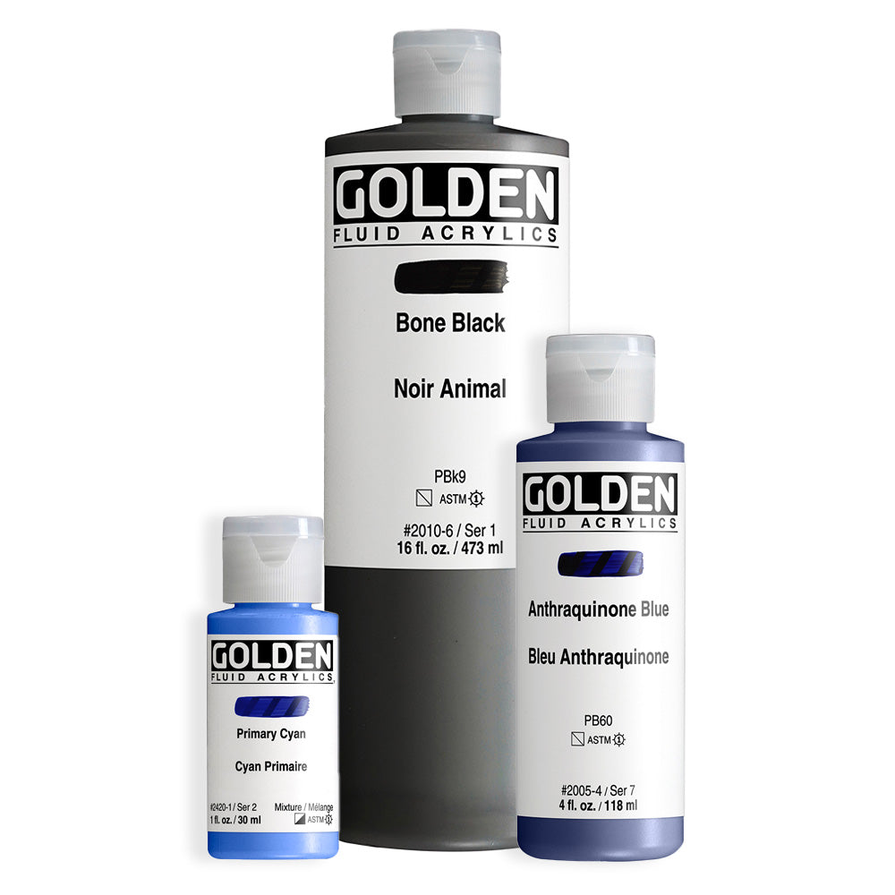 Golden Acrylics Heavy Body 4oz Bone Black