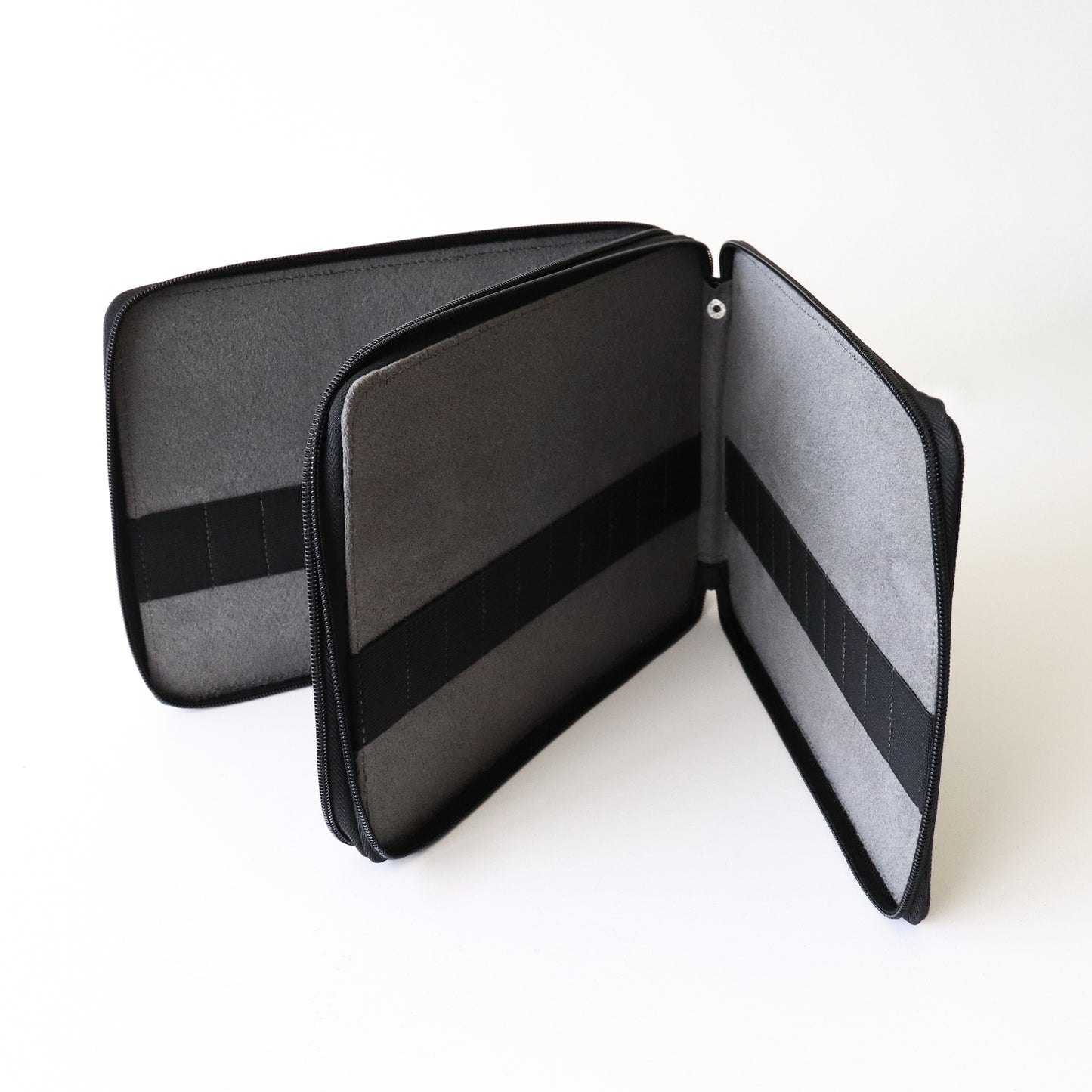 Global Art Canvas Pencil Case - Black - (Holds 120)