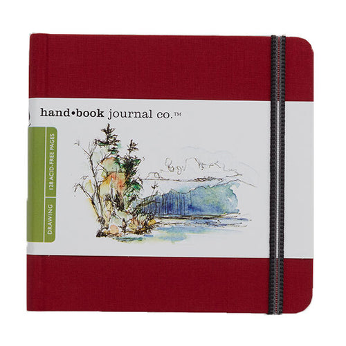Hand-book Journal Square - Vermillion 5.5" x 5.5"