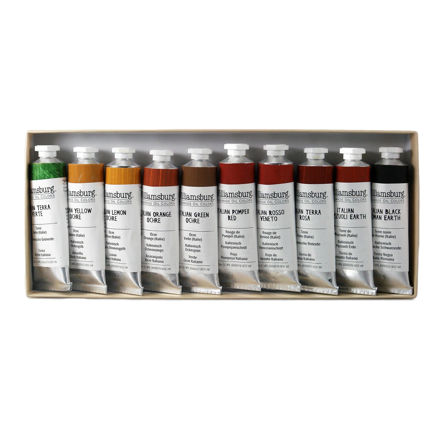 Williamsburg Oils - Native Italian Earth Set of 10 x 37ml Tubes