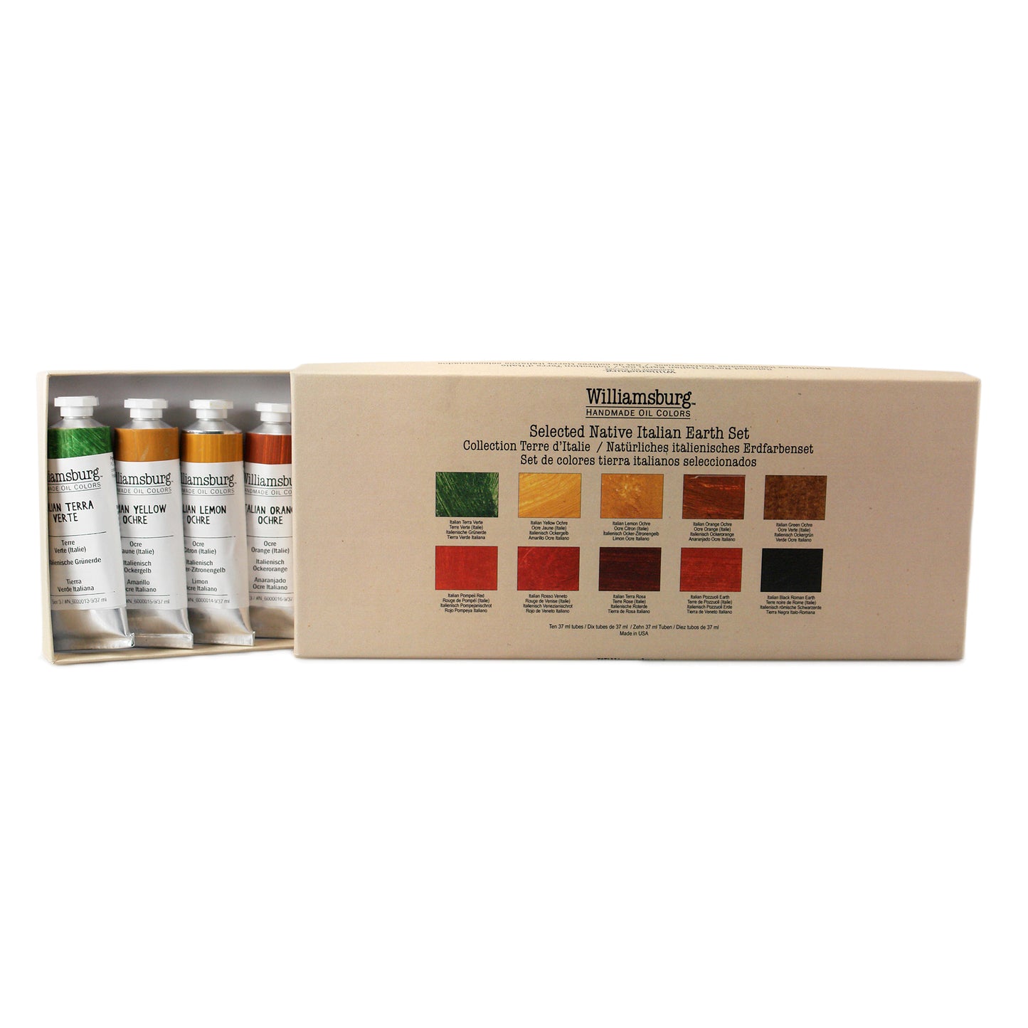 Williamsburg Oils - Native Italian Earth Set of 10 x 37ml Tubes