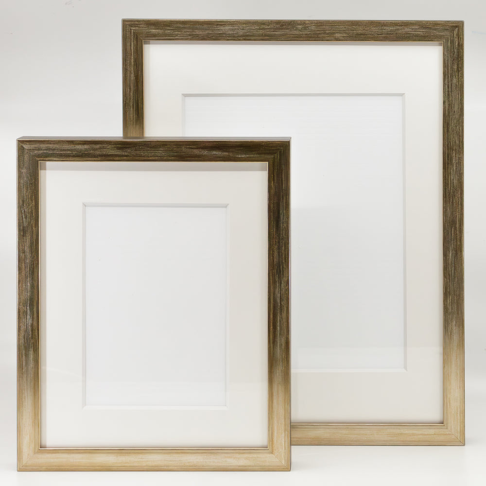 Opus West Coast Wood Frames with Glass - Antique Brass