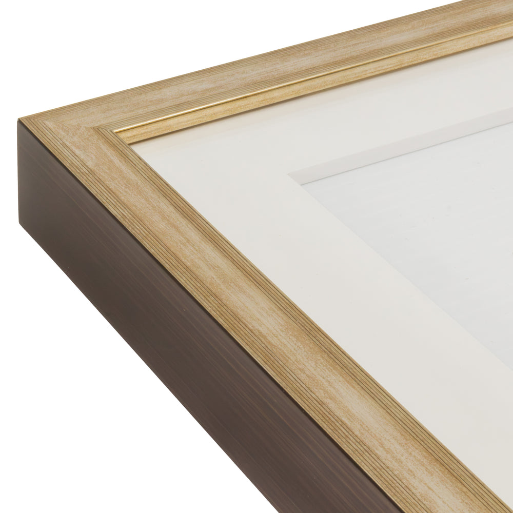Opus West Coast Wood Frames with Glass - Antique Brass