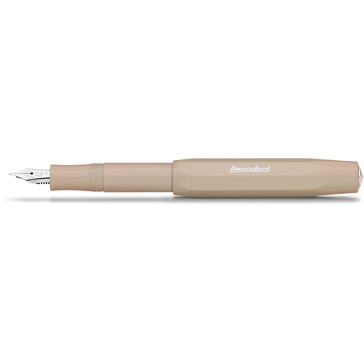 Kaweco Skyline Sport fountain pen in Macchiato, uncapped