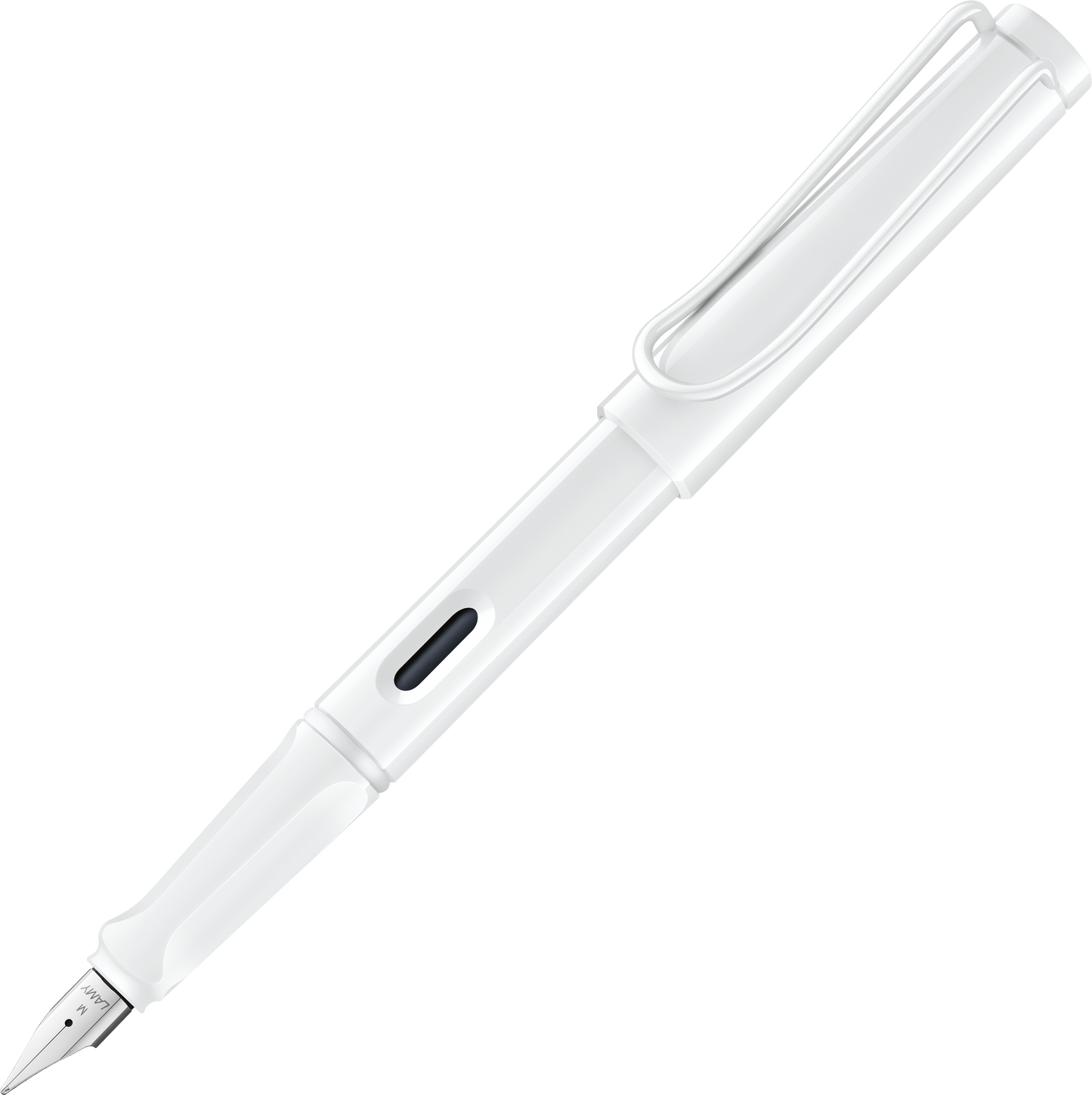 LAMY Safari All White with Multi-Coloured Rings