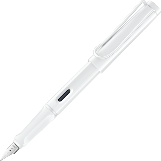 LAMY Safari All White with Multi-Coloured Rings